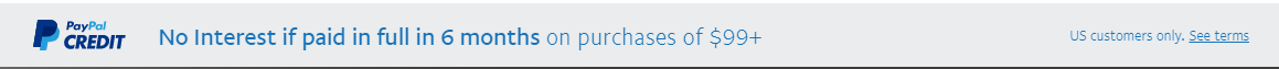 PayPal Credit Payment Option