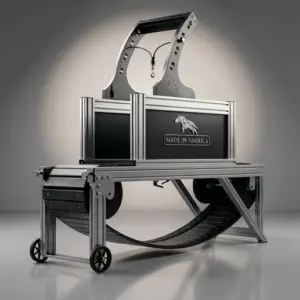 Professional dog treadmill with slat belt for indoor dog exercise