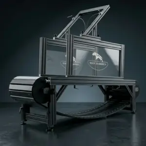 Heavy-duty Dog Trotter treadmill with aluminum frame and curved slat belt for K9 conditioning in Mobile Dog Gyms