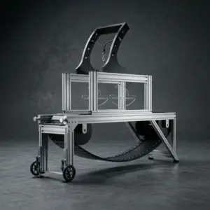 Heavy-duty dog treadmill with aluminum frame for K9 training