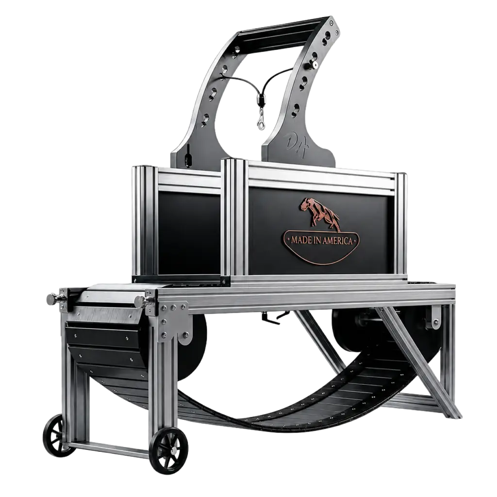 Dog treadmill designed for indoor exercise and endurance building